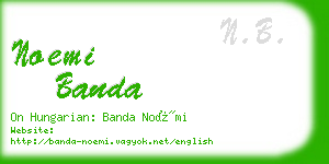 noemi banda business card